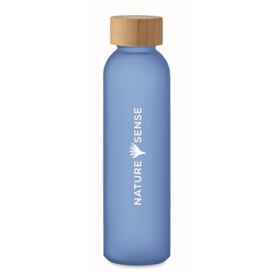 Botella vidrio esmerilado 500ml personalizable